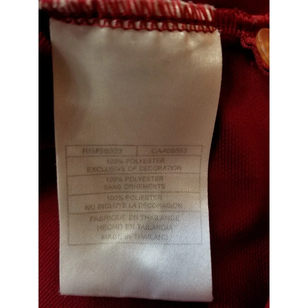 Nike Golf Fit Dry Polo Men's Shirt Red Black Size XL Length 31 in